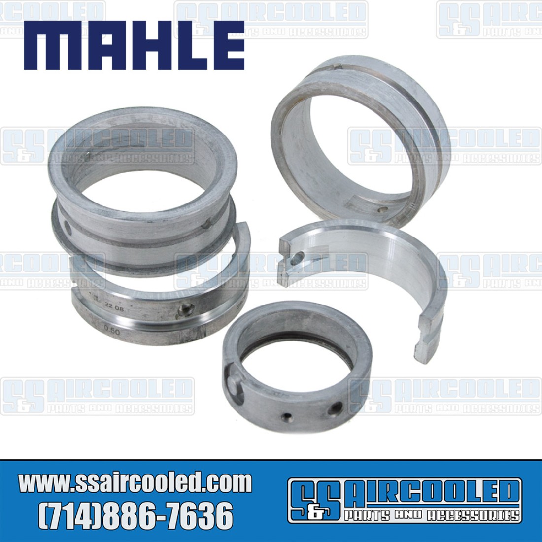 Mahle Main Bearings, 111198471BR, .020 Case/Standard Crank, Standard