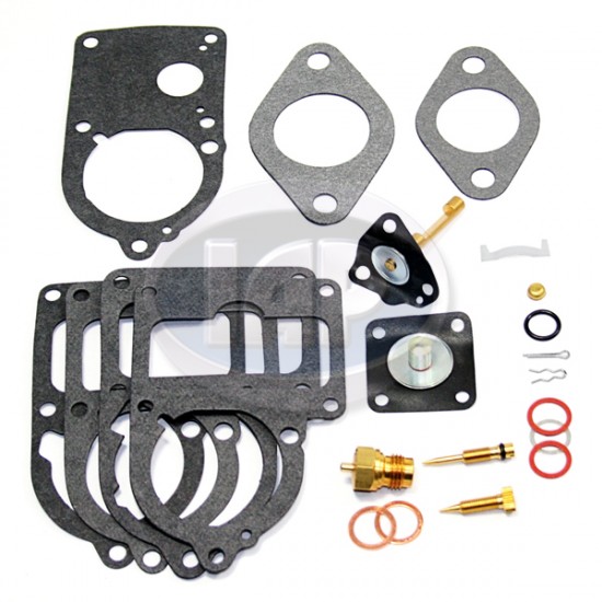  VW Carburetor Rebuild Kit, 28/30/34 PICT 3, With Needle Valve, Universal, 111198569ZW