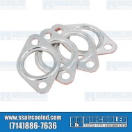 Exhaust Gaskets, Exhaust to Cylinder Head, Stock, Metal/Fiber Exhaust Gaskets, Exhaust to Cylinder Head, Stock, Metal/Fiber
