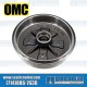 OMC Brakes VW Front Left or Right Brake Drum, 4x130mm, 111405615BIT, VW Bug