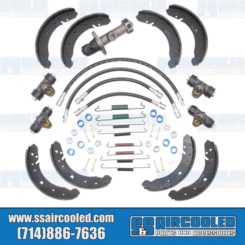 VW Brake Rebuild Kit, Rubber Hoses, Economy, 1116985864C VW Brake Rebuild Kit, Rubber Hoses, Economy, 1116985864C