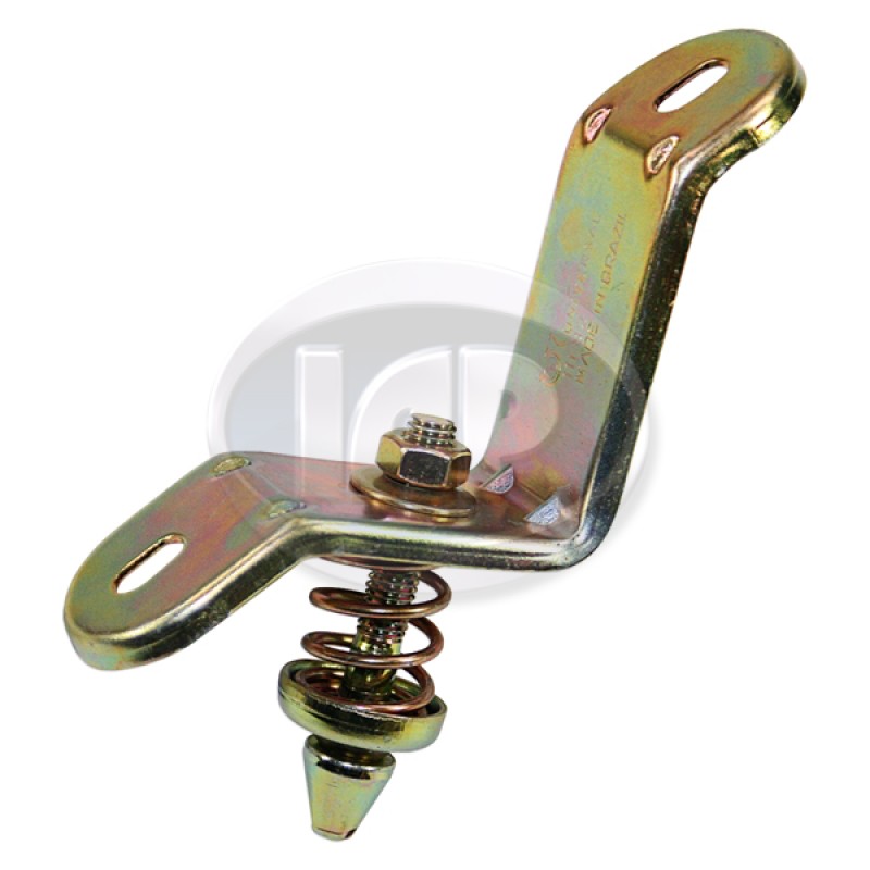 VW Hood Lock, Carrier with Pin, Underside of Hood, 111823507A VW Hood Lock, Carrier with Pin, Underside of Hood, 111823507A