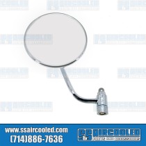 Side-View Mirror, Left, Round, Chrome