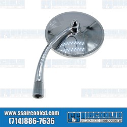 Side-View Mirror, Round, Left