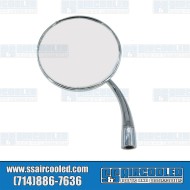 Side-View Mirror, Round, Left