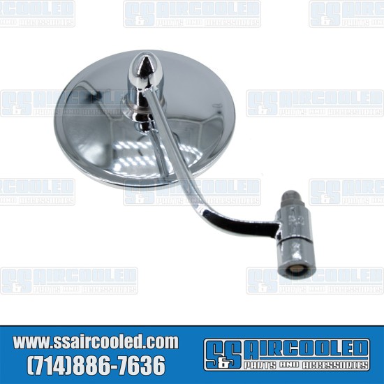  VW Exterior Mirror, Right, Round, Chrome, 113857514A