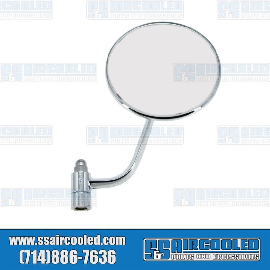  VW Exterior Mirror, Right, Round, Chrome, 113857514A
