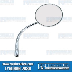 Side-View Mirror, Right, Round, Long Arm