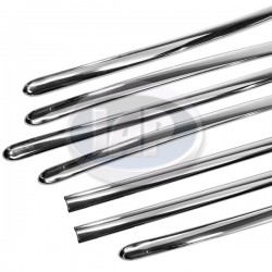 Body Molding Kit, 7pc Set, Stainless Steel, Fits Cars w/Crest Body Molding Kit, 7pc Set, Stainless Steel, Fits Cars w/Crest