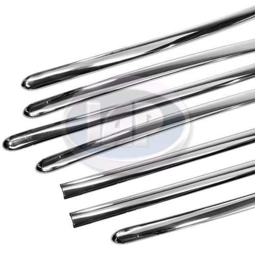 Body Molding Kit, 7pc Set, Stainless Steel, Fits Cars w/Crest