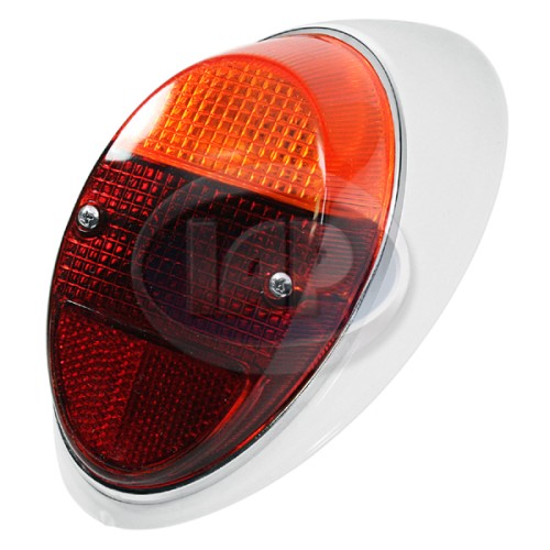 Tail Light Assembly, Amber/Red, Euro Style, Left Tail Light Assembly, Amber/Red, Euro Style, Left