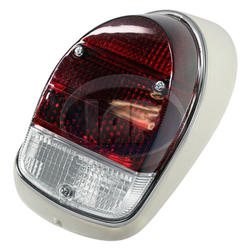 Tail Light Assembly, Red/Red/Clear, US Style, Left Tail Light Assembly, Red/Red/Clear, US Style, Left