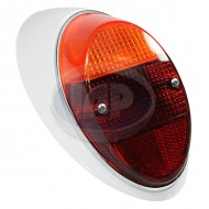 Tail Light Assembly, Amber/Red, Euro Style, Right Tail Light Assembly, Amber/Red, Euro Style, Right