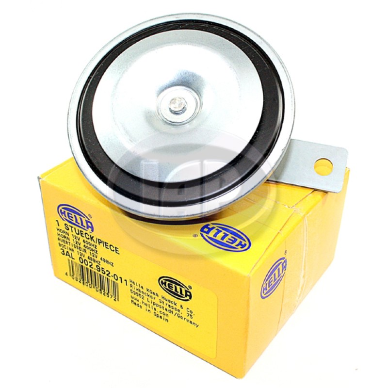 Hella VW Horn, 12 Volt, w/Bracket, 111951113B Hella VW Horn, 12 Volt, w/Bracket, 111951113B