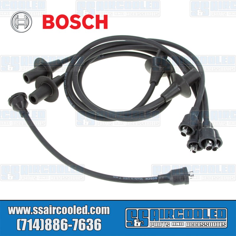 Bosch VW Spark Plug Wires, Stock, Black, 111998031AMB Bosch VW Spark Plug Wires, Stock, Black, 111998031AMB