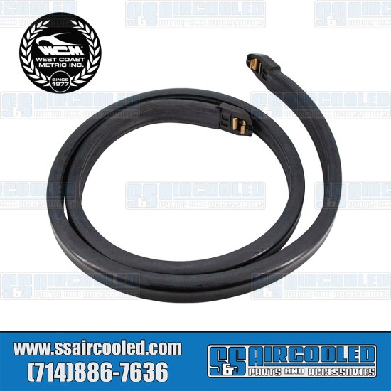 West Coast Metric VW Front Bumper Impact Strip, Rubber, 113-201B, VW Bug