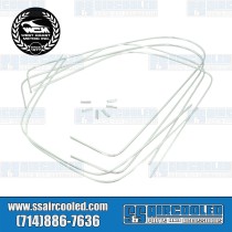 Window Molding Kit, Windshield, Quarter Window, Rear Window, Aluminum C-Style w/Clips Window Molding Kit, Windshield, Quarter Window, Rear Window, Aluminum C-Style w/Clips