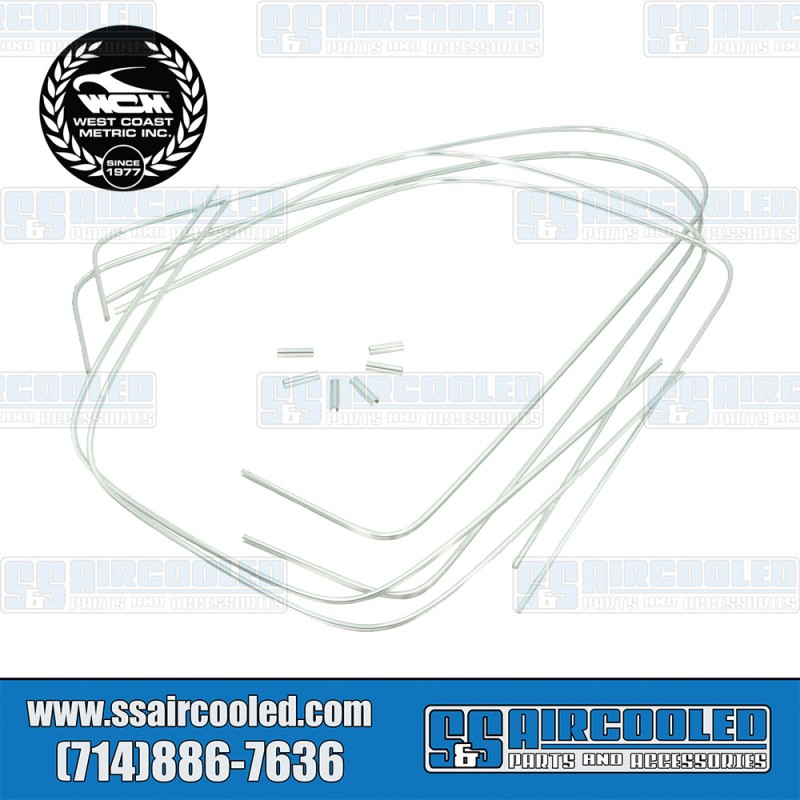 West Coast Metric VW Window Molding Kit, Windshield, Quarter Windows, Rear Window, Aluminum C-Style w/Clips, 113-305D West Coast Metric VW Window Molding Kit, Windshield, Quarter Windows, Rear Window, Aluminum C-Style w/Clips, 113-305D