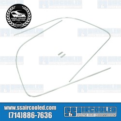 Window Molding, Windshield, Aluminum C-Style w/Clips