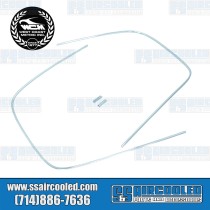 Window Molding, Rear Window, Aluminum C-Style w/Clips Window Molding, Rear Window, Aluminum C-Style w/Clips