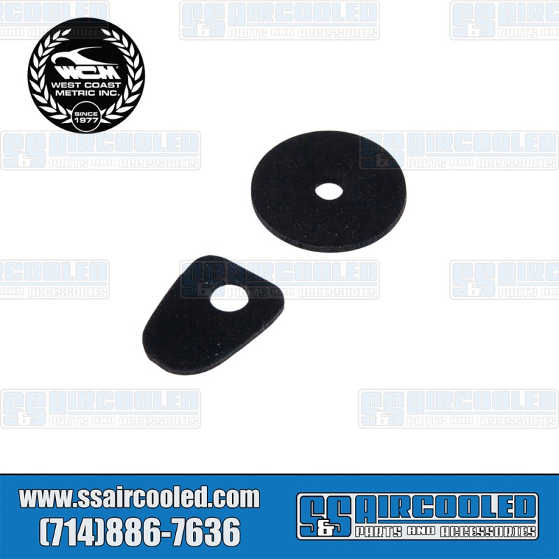 West Coast Metric VW Hood Handle Seals, Handle to Body, Upper & Lower, Black, 113-579