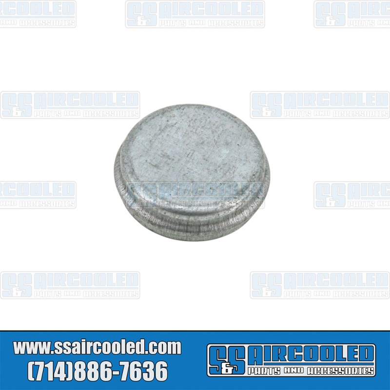  VW Camshaft Plug, Metal, 12-1600cc, Grooved Case, 113101157C
