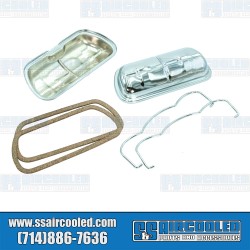 Valve Covers, Stock, Steel, Chrome