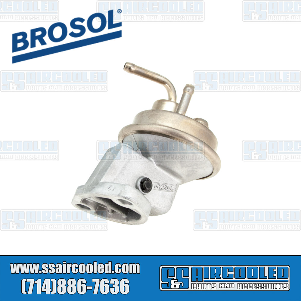 Brosol Fuel Pump, Stock, Top Ports, Fits w/Generator, VW Bug, Super