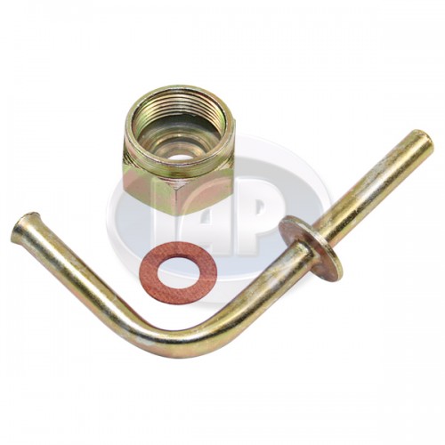 Feed Pipe, Fuel Tank to Fuel Line, VW Bug, Super Beetle, Ghia, Type 3