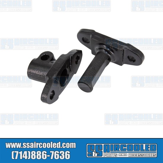Steering Coupler Flange Set, Steering Box & Steering Shaft, Black