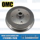OMC Brakes VW Rear Left or Right Brake Drum, 4x130mm, 113501615JIT, VW Bug, Super Beetle, Ghia