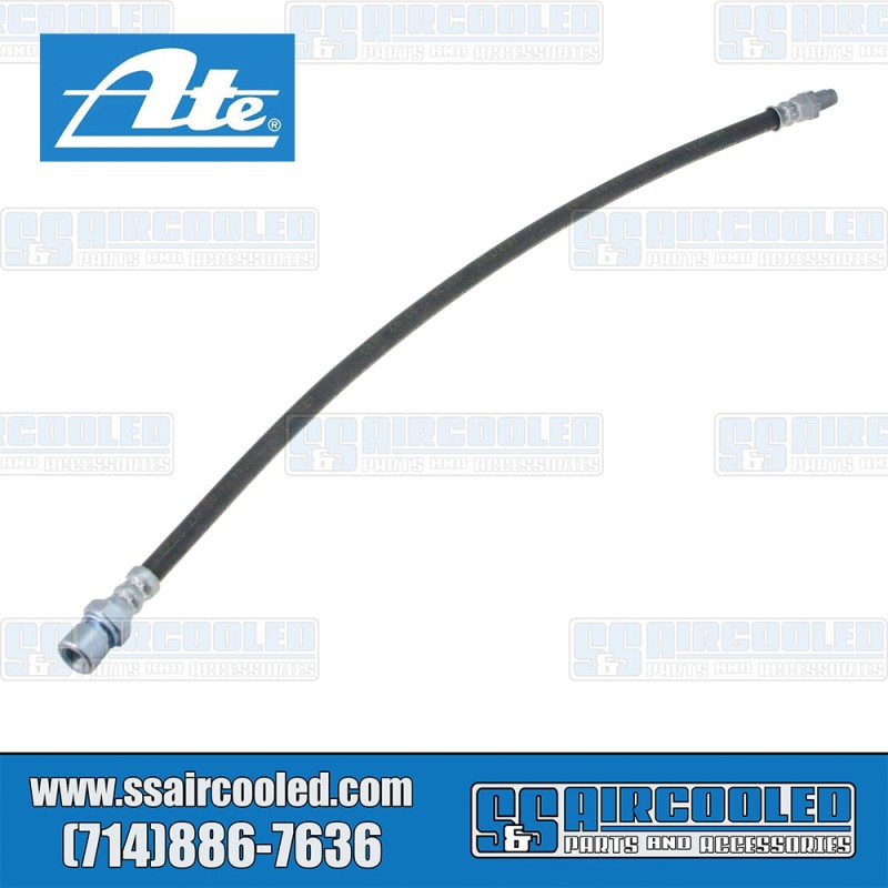 ATE Brakes VW Brake Hose, Front, 480mm/18.8", Male-Female, Rubber, 113611701AT ATE Brakes VW Brake Hose, Front, 480mm/18.8", Male-Female, Rubber, 113611701AT