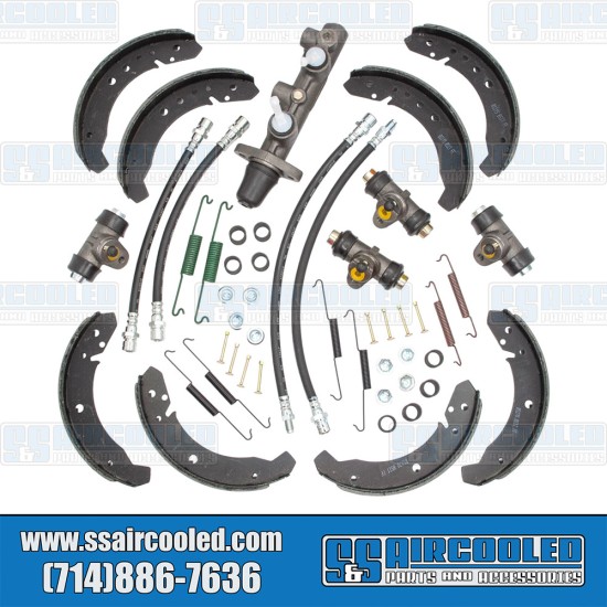 VW Brake Rebuild Kit, Rubber Hoses, Economy, 113698067C VW Brake Rebuild Kit, Rubber Hoses, Economy, 113698067C