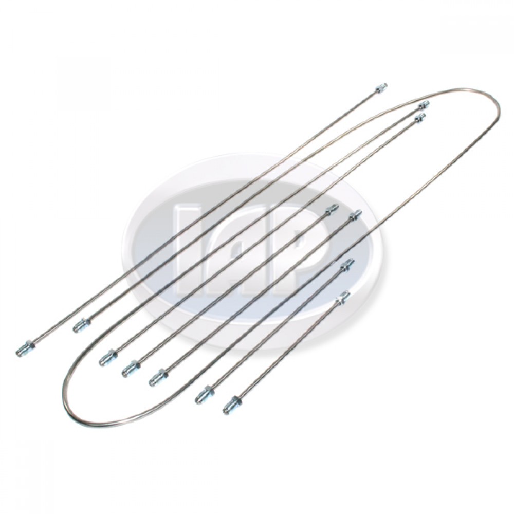 Kühltek Motorwerks Brake Line Kit, 113698721S, 7pcs, Stainless Steel