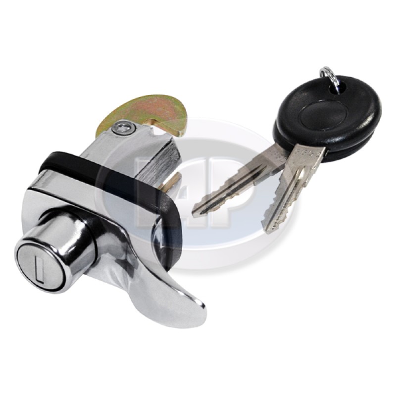 VW Decklid Lock, 1 Screw, w/Keys, 113827503H VW Decklid Lock, 1 Screw, w/Keys, 113827503H