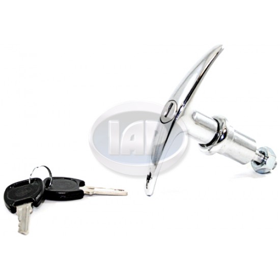  VW Decklid Lock, T-Handle, w/Keys, 113827571B