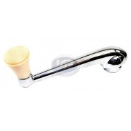 Window Winder, Left or Right, Chrome w/Ivory Knob Window Winder, Left or Right, Chrome w/Ivory Knob