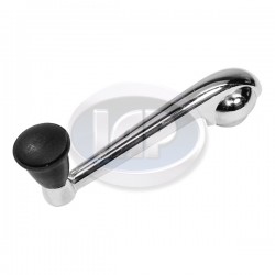 Window Winder, Left or Right, Chrome w/Black Knob Window Winder, Left or Right, Chrome w/Black Knob