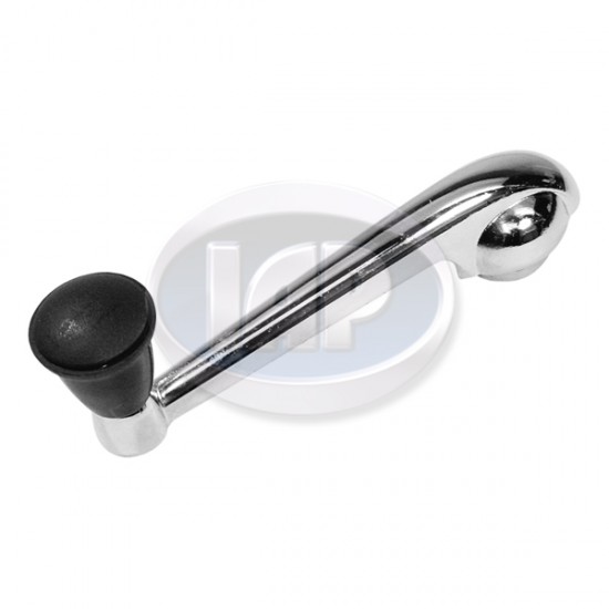  VW Window Winder, Left or Right, Chrome w/Black Knob, 113837581E