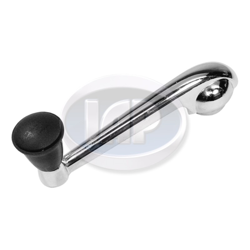 VW Window Winder, Left or Right, Chrome w/Black Knob, 113837581EBK VW Window Winder, Left or Right, Chrome w/Black Knob, 113837581EBK