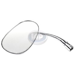 Exterior Mirror, Left, Oblong, Chrome Exterior Mirror, Left, Oblong, Chrome