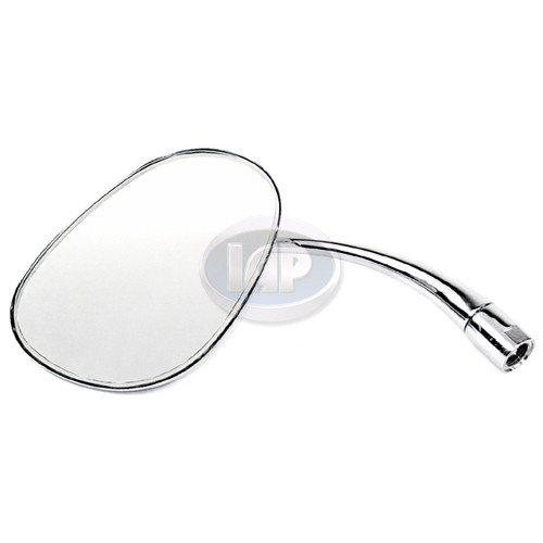 Side-View Mirror, Left, Oblong, Chrome