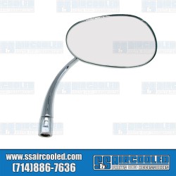 Side-View Mirror, Right, Oblong, Chrome