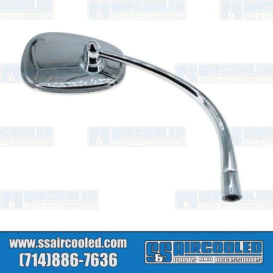 VW Side-View Mirror, Pear Shape, Right, 113857514APL, VW Bug