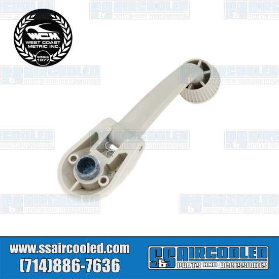 West Coast Metric VW Sunroof Hand Crank, White, 117-167A, VW Bug, Bus, Type 3, Vanagon