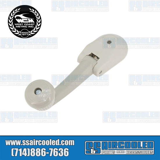 West Coast Metric VW Sunroof Hand Crank, White, 117-167A, VW Bug, Bus, Type 3, Vanagon