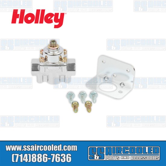 Holley VW Fuel Pressure Regulator, 1-4 psi, 12-804, VW Bug, Ghia, Super Beetle, Bus, Type 3, Thing Holley VW Fuel Pressure Regulator, 1-4 psi, 12-804, VW Bug, Ghia, Super Beetle, Bus, Type 3, Thing