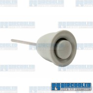 Dash Knob w/Button, Wiper Switch, Grey Dash Knob w/Button, Wiper Switch, Grey