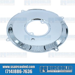 Backing Plate, Alternator/Generator, 105mm Dia., Chrome Backing Plate, Alternator/Generator, 105mm Dia., Chrome