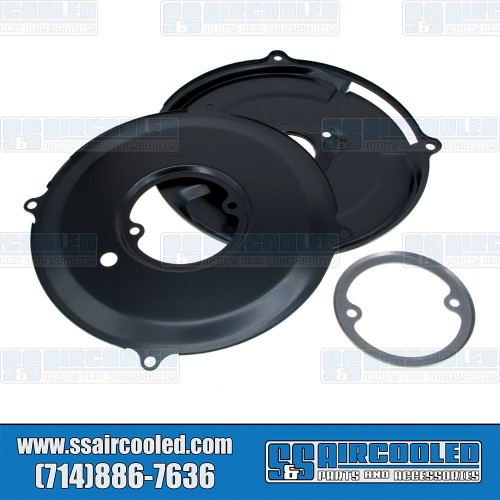 Backing Plate Kit, Alternator/Generator, 105mm Dia., Black Backing Plate Kit, Alternator/Generator, 105mm Dia., Black